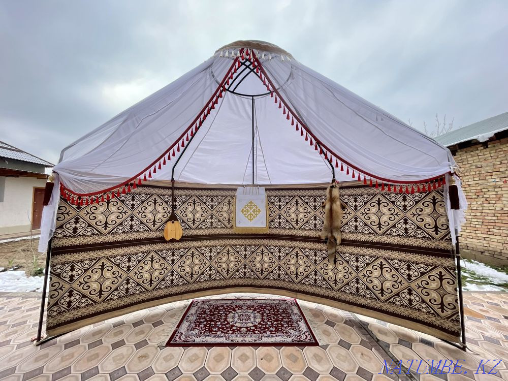 Шаңырақ Беташарға Ша?ыра?. Жарты киіз ?й. Киіз үй. Наурыз?а Беташар?а Шымкент - изображение 3