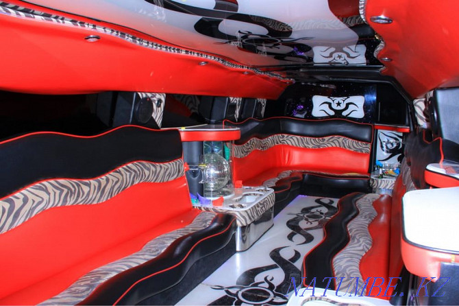 Hummer limousine red Almaty - photo 4