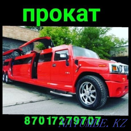 Hummer limousine red Almaty - photo 3