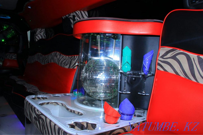 Hummer limousine red Almaty - photo 6
