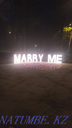 Rent letters for marriage proposal.Cold fountain. heavy smoke Almaty - photo 4