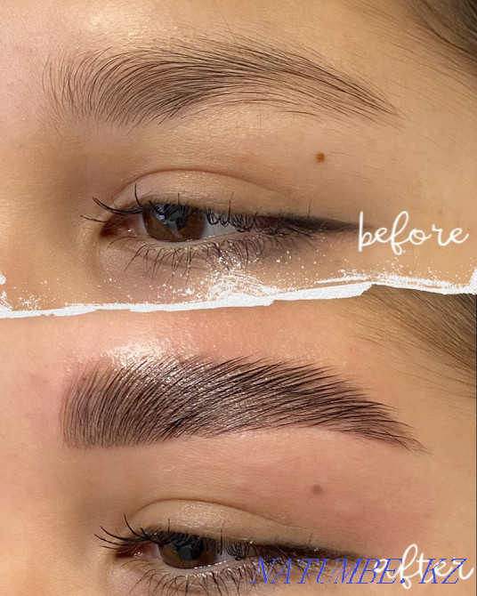 Correction, lamination, coloring of eyebrows and eyelashes Ust-Kamenogorsk - photo 2