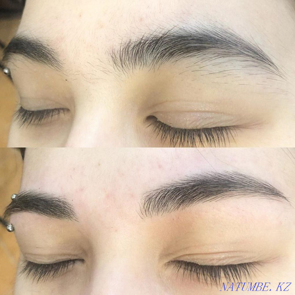 Коррекция и окрашивание бровей Талгар - изображение 1