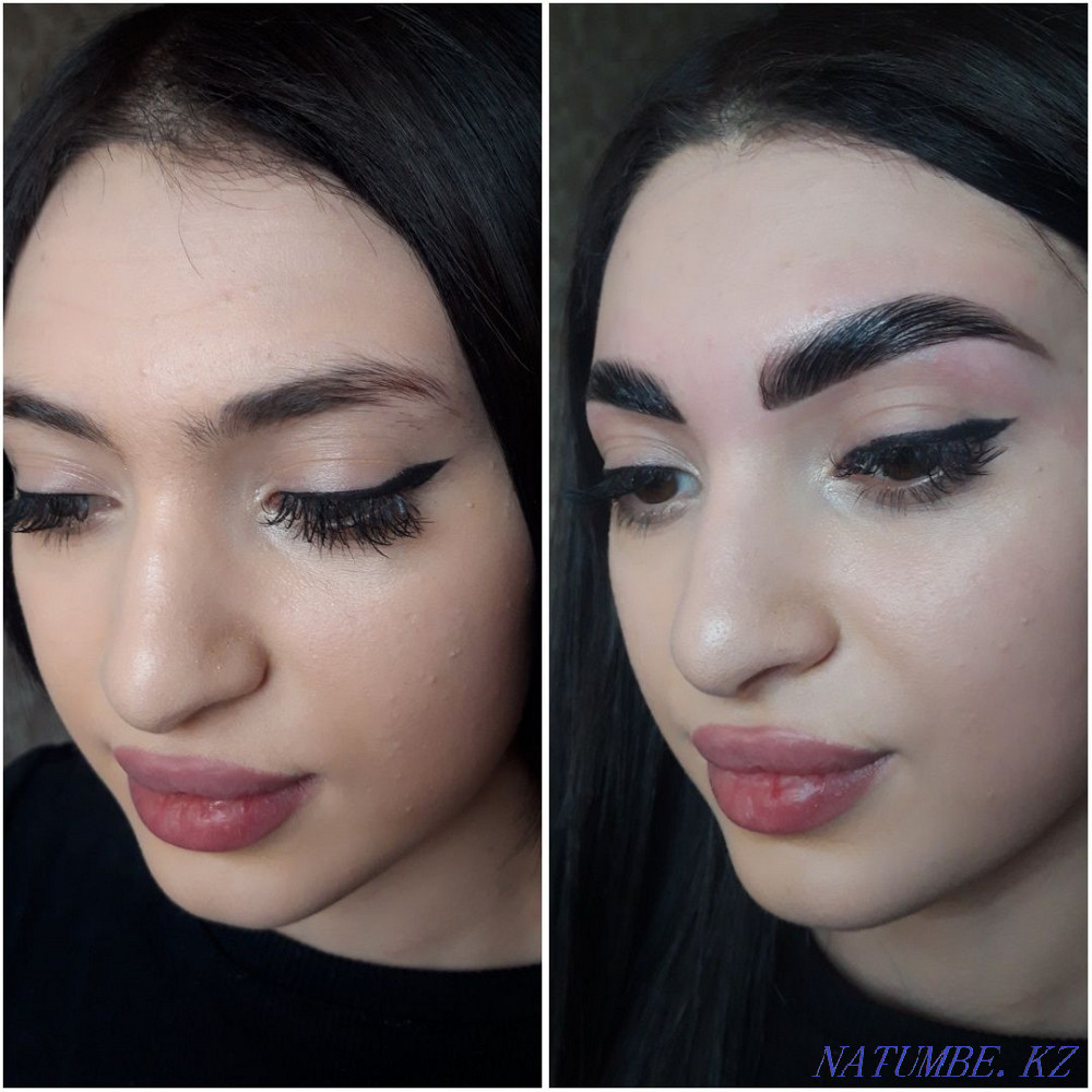 Eyebrow shaping and coloring! Karagandy - photo 1