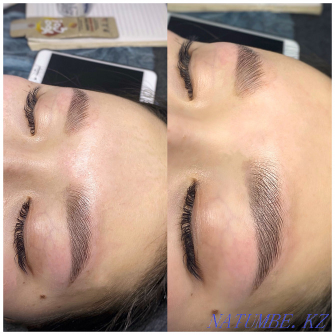 Eyebrow lamination procedure + coloring + correction Karagandy - photo 2
