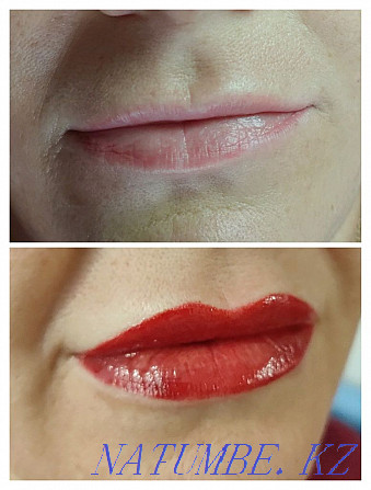 Permanent makeup (eyebrows, lips, eyelids), lip contouring Pavlodar - photo 8