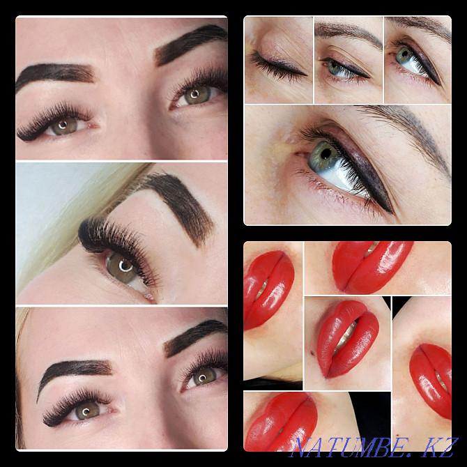 Permanent makeup for eyebrows, eyelids and lips. Caspi Red is. Karagandy - photo 3