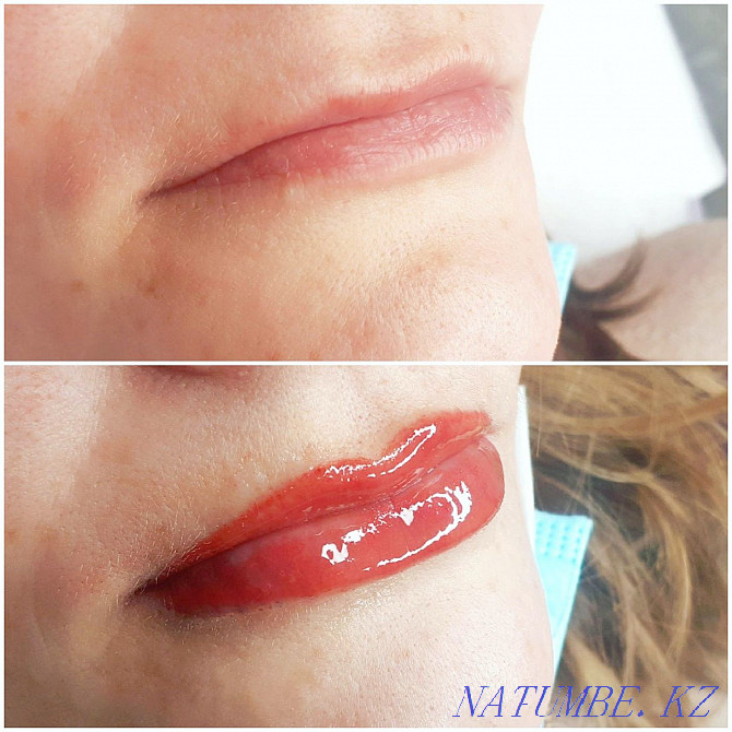 Permanent makeup for eyebrows, eyelids and lips. Caspi Red is. Karagandy - photo 6