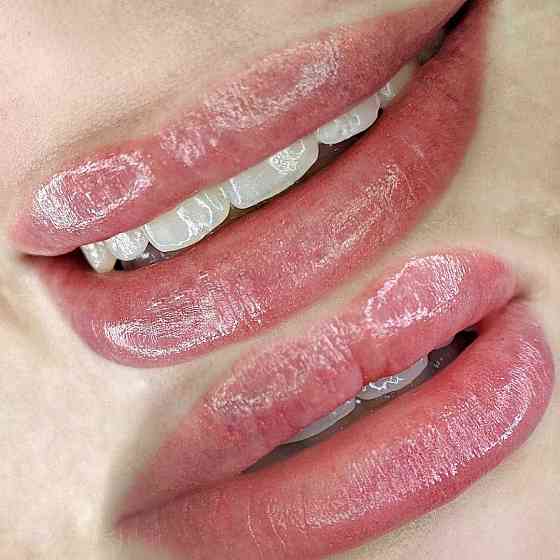 Перманентный макияж бровей губ межресничка  Петропавл