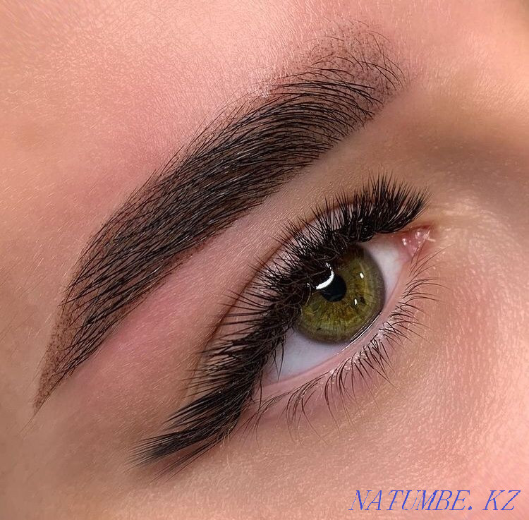 ПЕРМАНЕНТНЫй макияж Бровей и ГУБ 10000тг с выездом Караганда - изображение 2