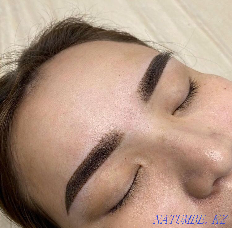 ПЕРМАНЕНТНЫй макияж Бровей и ГУБ 10000тг с выездом Караганда - изображение 1