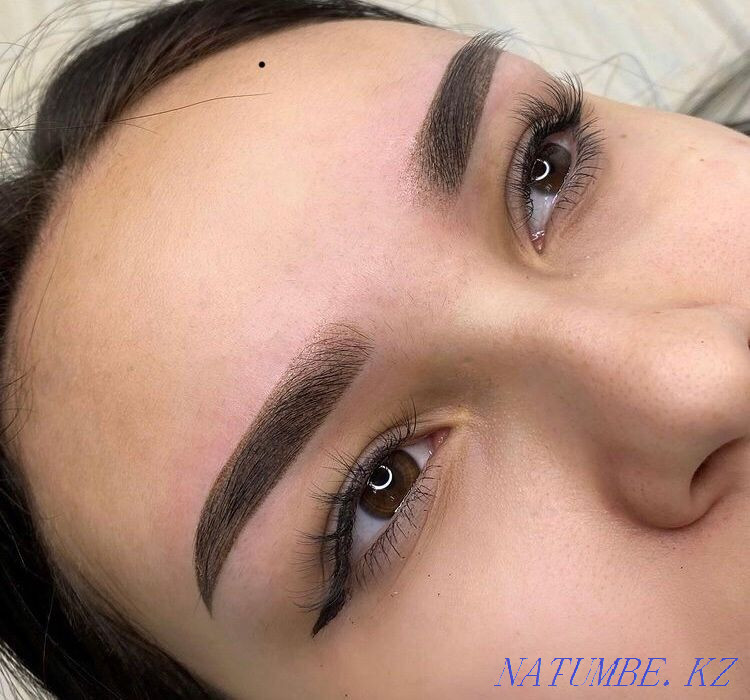 ПЕРМАНЕНТНЫй макияж Бровей и ГУБ 10000тг с выездом Караганда - изображение 4