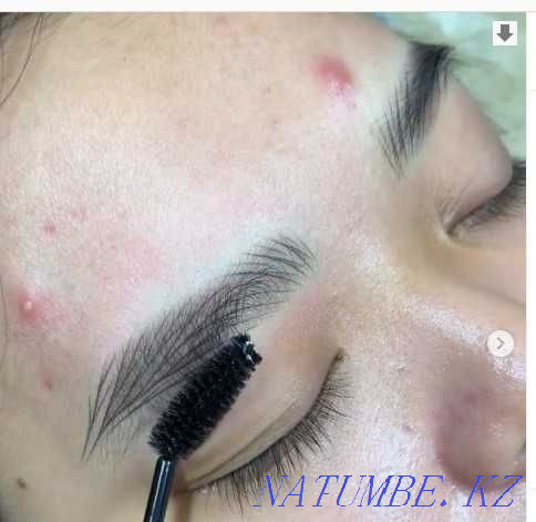 Волосковый татуаж бровей в техники гипперриализм Алматы - изображение 4