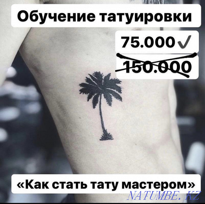 Тату шеберлік курстары Бағасы 100.000  Алматы - изображение 1