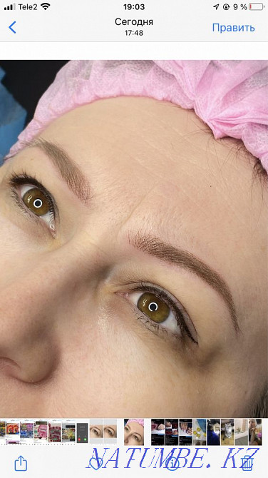 Перманентный макияж (татуаж) брови, веки, губы Кокшетау - изображение 2