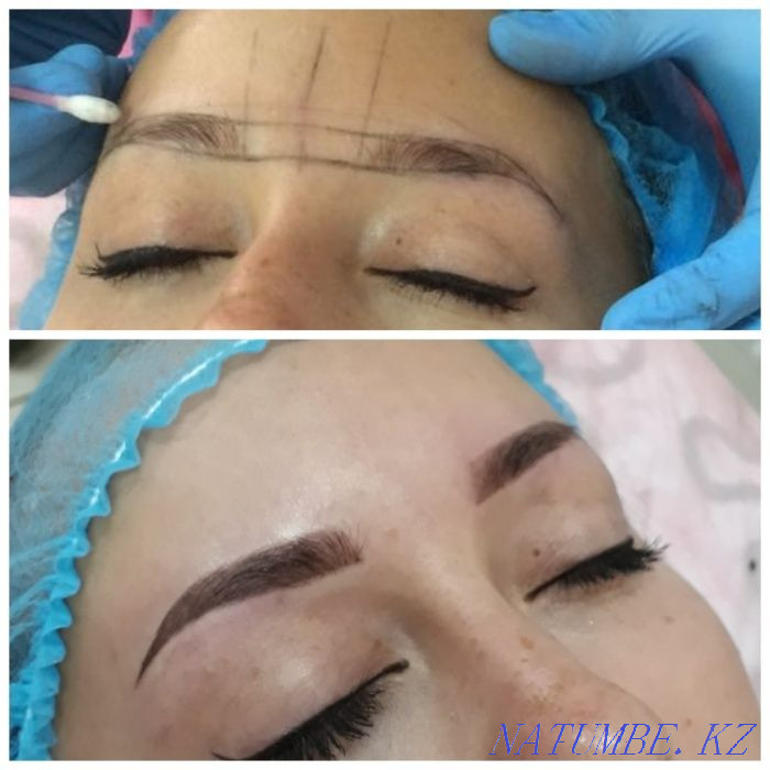 Теневая растушевка бровей микроблейдинг Уральск - изображение 7