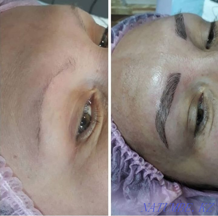 Теневая растушевка бровей микроблейдинг Уральск - изображение 8