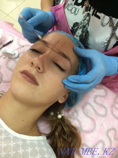 Теневая растушевка бровей микроблейдинг Уральск - изображение 3