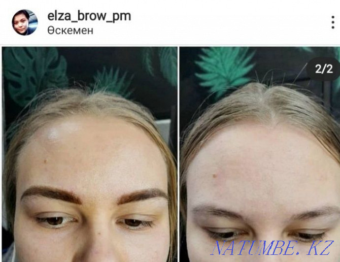 Permanent make-up (shadow shading) of eyebrows 10 000 tenge Ust-Kamenogorsk - photo 1