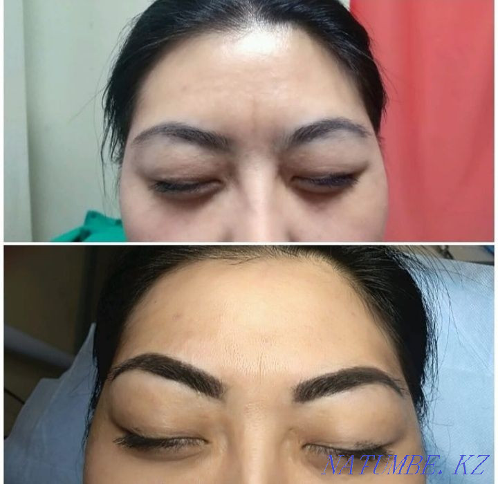 Permanent make-up (shadow shading) of eyebrows 10 000 tenge Ust-Kamenogorsk - photo 2