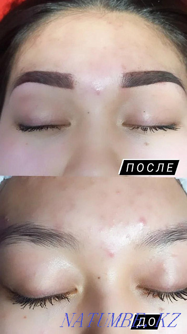 Акция Перманентный макияж бровей 6000тг. Наращивание ресниц Валиханово - изображение 6