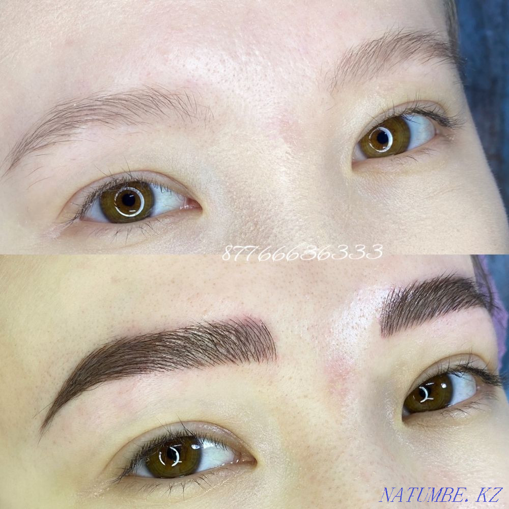 Микроблейдинг ,перманент бровей АКЦИЯ Алматы - изображение 2