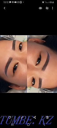 Eyebrow shading-permanent 6000tg, eyelash extension 4000tg, coloring Aqtobe - photo 6