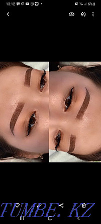 Eyebrow shading-permanent 6000tg, eyelash extension 4000tg, coloring Aqtobe - photo 4