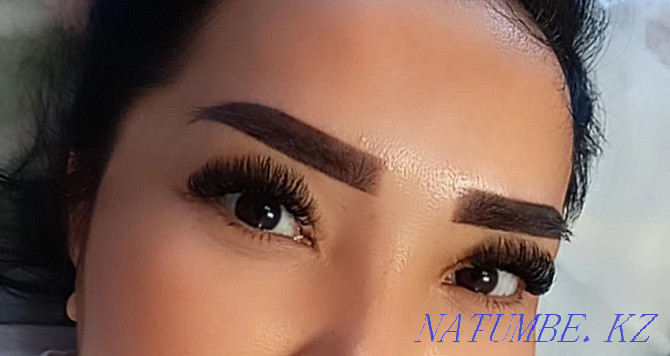 Eyebrow shading-permanent 6000tg, eyelash extension 4000tg, coloring Aqtobe - photo 7