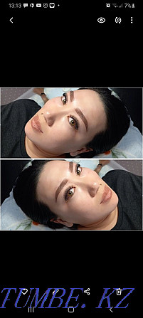 Eyebrow shading-permanent 6000tg, eyelash extension 4000tg, coloring Aqtobe - photo 2