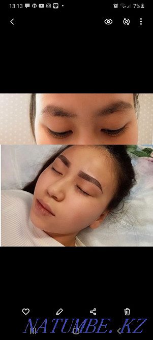 Растушёвка-перманент бровей 6000тг,наращивание ресниц 4000тг, покраска Актобе - изображение 3