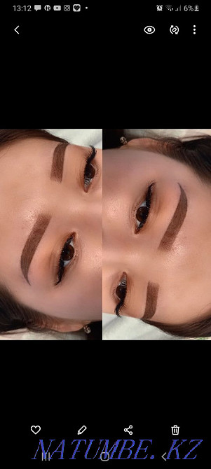 Растушёвка-перманент бровей 6000тг,наращивание ресниц 4000тг, покраска Актобе - изображение 4
