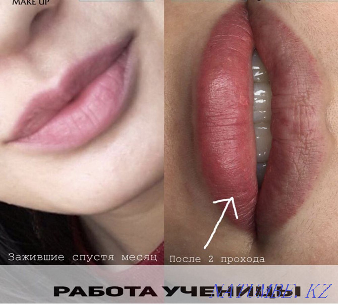 Обучение перманентному макияжу бровей, век и губ Жезказган - изображение 3