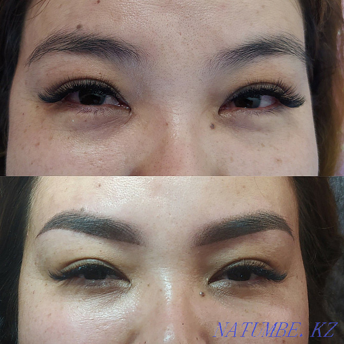 Permanent make-up of eyebrows, lips, eyelids (tattoo). Eyelash extension. Kokshetau - photo 6