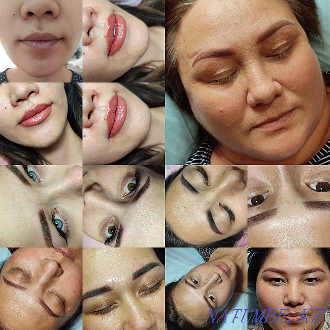 Permanent make-up of eyebrows, lips, eyelids (tattoo). Eyelash extension. Kokshetau - photo 7