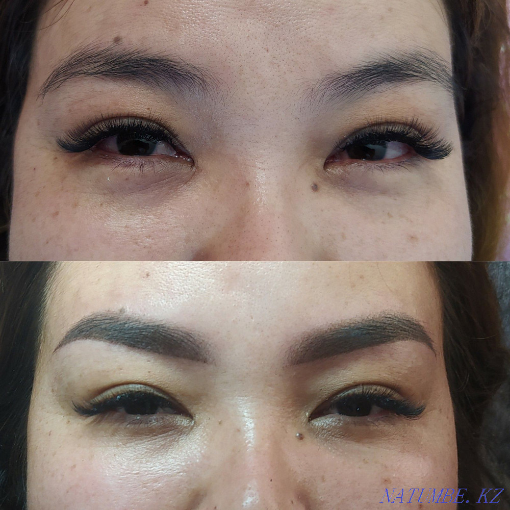 Permanent make-up of eyebrows, lips, eyelids (tattoo). Eyelash extension. Kokshetau - photo 6