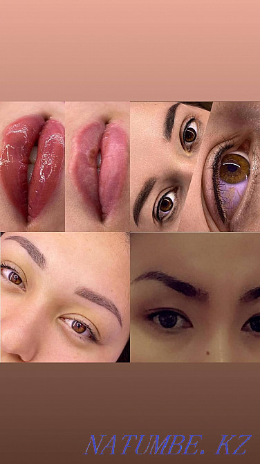 ACTION from 7000 tenge. Permanent make-up eyebrows lips Almaty - photo 6