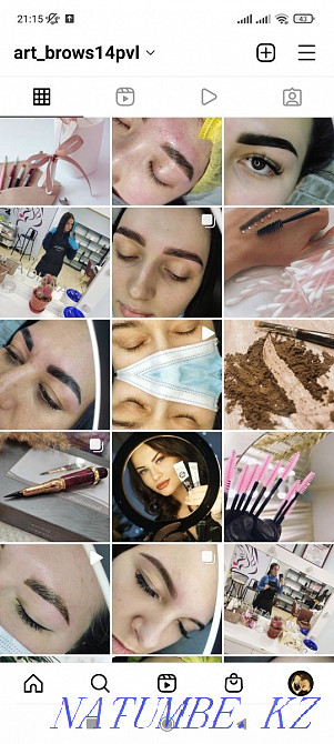 Eyebrows. Beautiful eyebrows here. Eyebrow lamination Eyelashes. Permanent. Coloring Pavlodar - photo 3