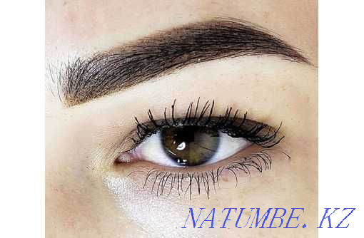 Permanent makeup for eyebrows, lips, eyelids. Lamination of eyebrows, eyelashes Almaty - photo 1
