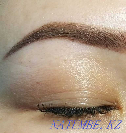 Permanent makeup for eyebrows, lips, eyelids. Lamination of eyebrows, eyelashes Almaty - photo 5