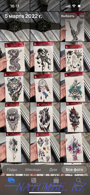 Временные татуировки, для парней и девушек. Флэш Тату рукав, рукава Алматы - изображение 4