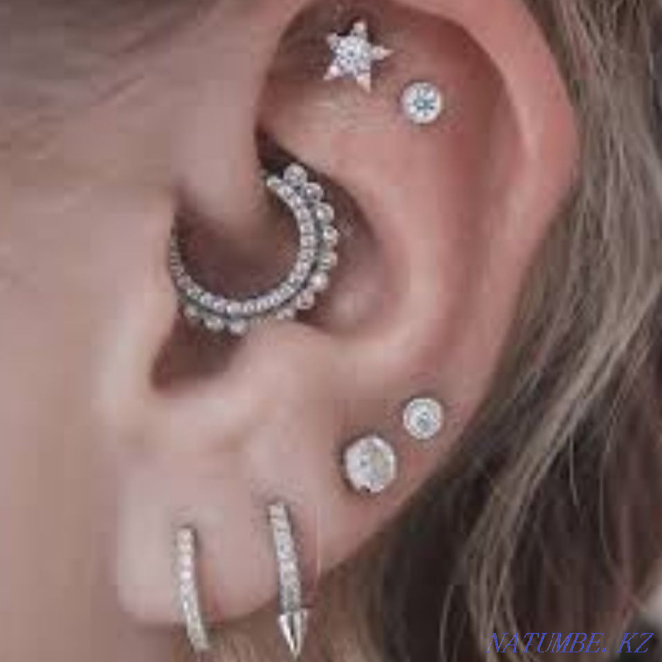 прокол ушей,мочки,хрящи Темиртау - изображение 1