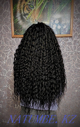 Afro braids, afro curls, braids, Zizi, afro rubber bands, afro tails, braids, hairstyles Ust-Kamenogorsk - photo 1