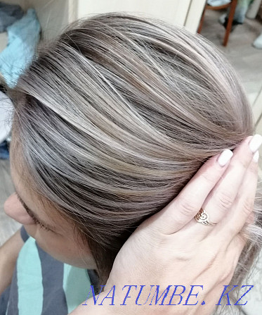Hair coloring in complex techniques, in one tone Kokshetau - photo 2