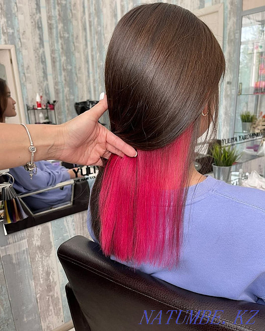 Окрашивание волос в сложных техниках, в один тон Кокшетау - изображение 1