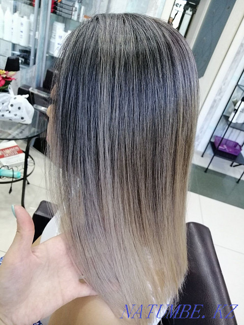 Окрашивание волос в сложных техниках, в один тон Кокшетау - изображение 7