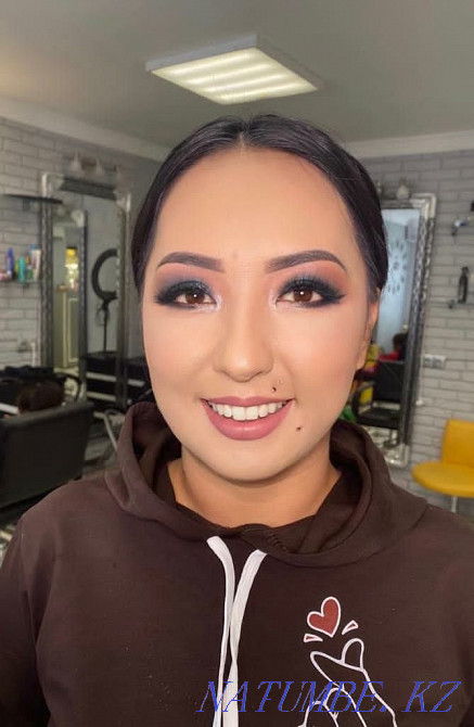 Stock. Hairstyle 3000tg Makeup 3000 Home visit! Ear piercing 3000 Almaty - photo 7