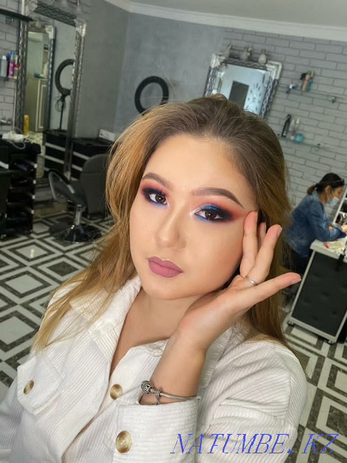 Stock. Hairstyle 3000tg Makeup 3000 Home visit! Ear piercing 3000 Almaty - photo 8