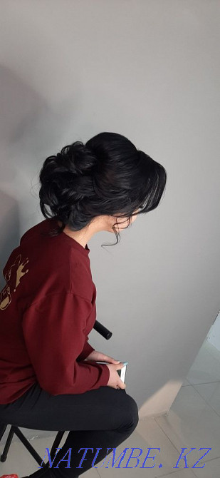 Stock. Hairstyle 3000tg Makeup 3000 Home visit! Ear piercing 3000 Almaty - photo 2