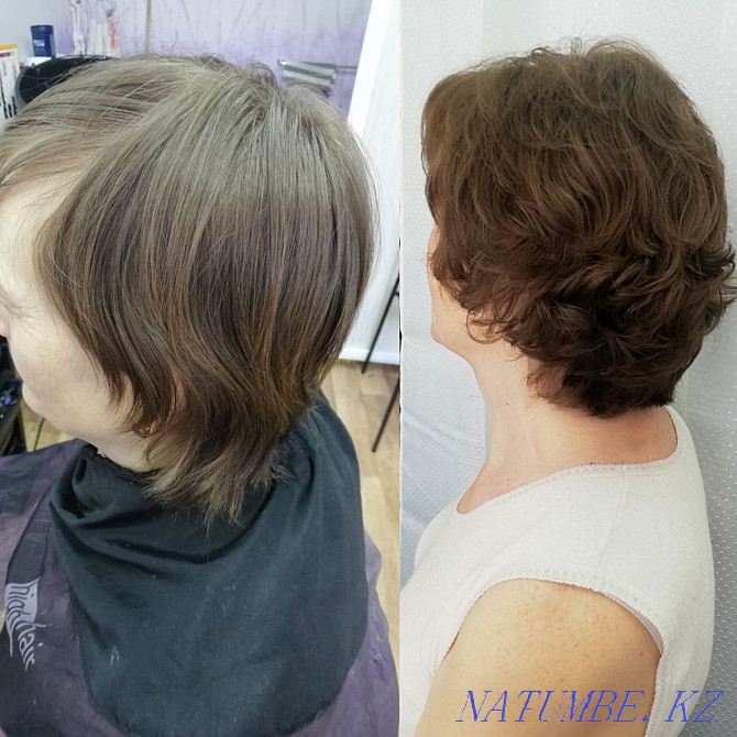 Haircuts carving hairstyles out with black Бостандык - photo 1